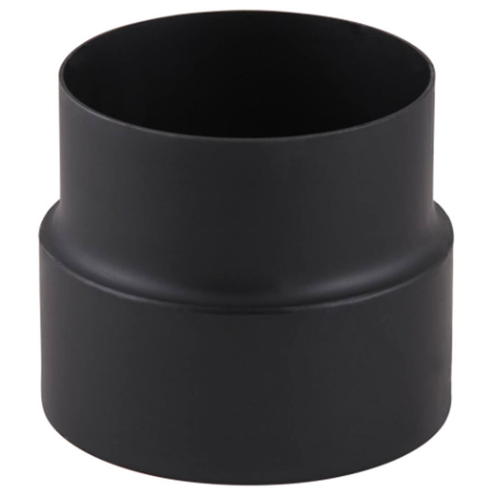 Overgang Ø180 mm til Ø150 mm, sort stål